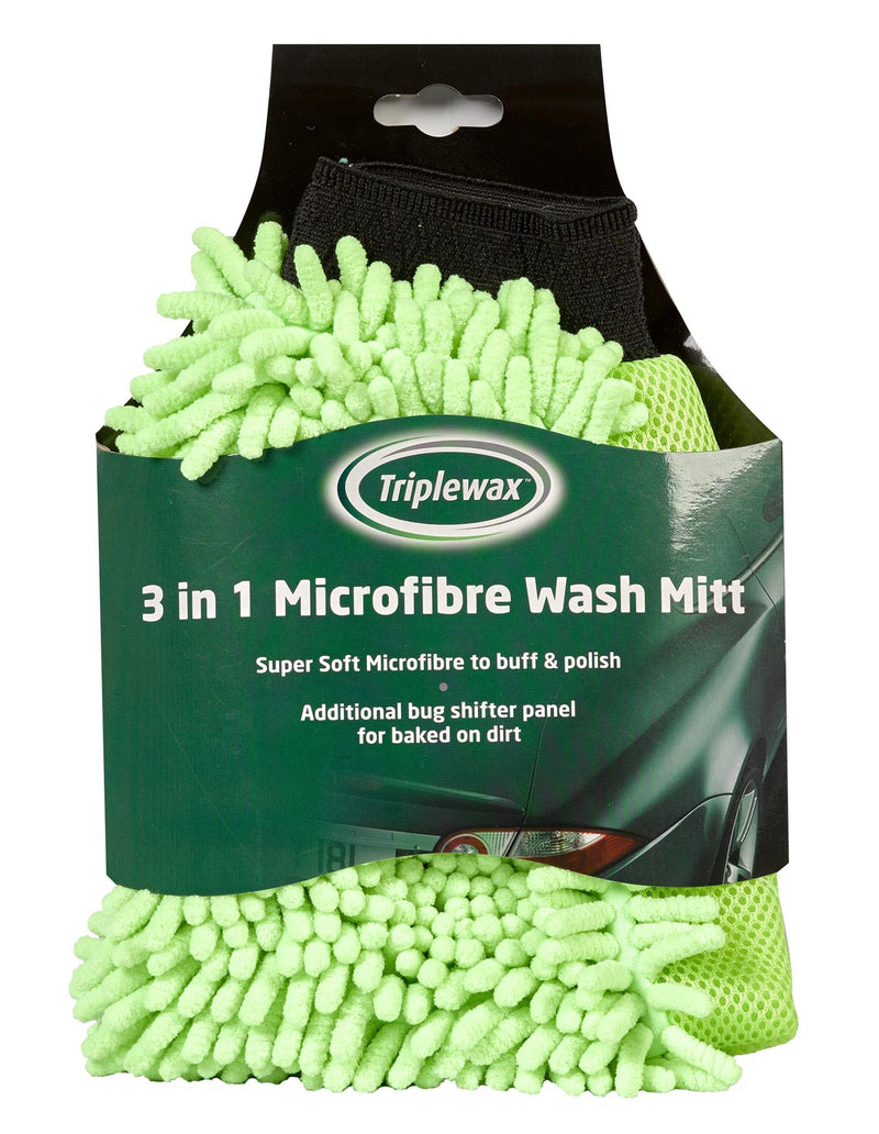 Triplewax 3-in-1 Microfibre Wash Mitt