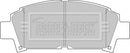 Borg & Beck Brake Pad Set - BBP1440 fits Toyota Avensis 10/99-07/01