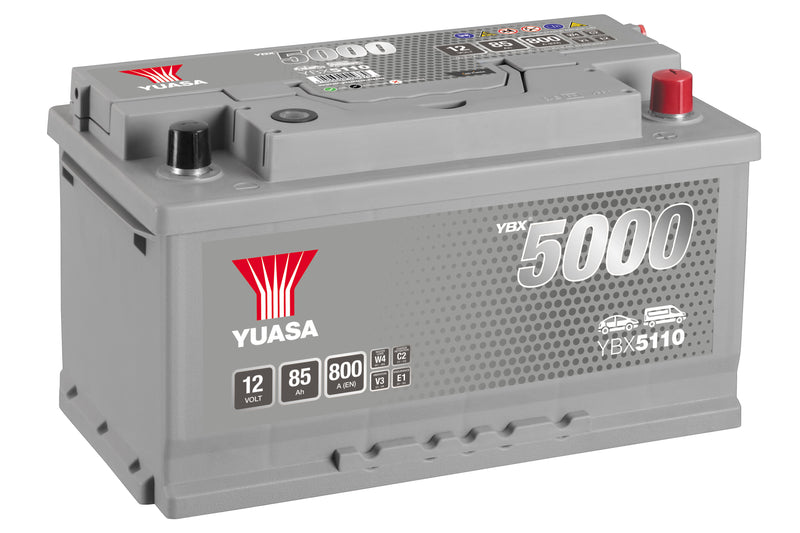 Yuasa YBX5110 - 5110 Silver High Performance SMF Battery - 5 Year Warranty