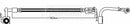 Borg & Beck Brake Hose Part No -BBH8092