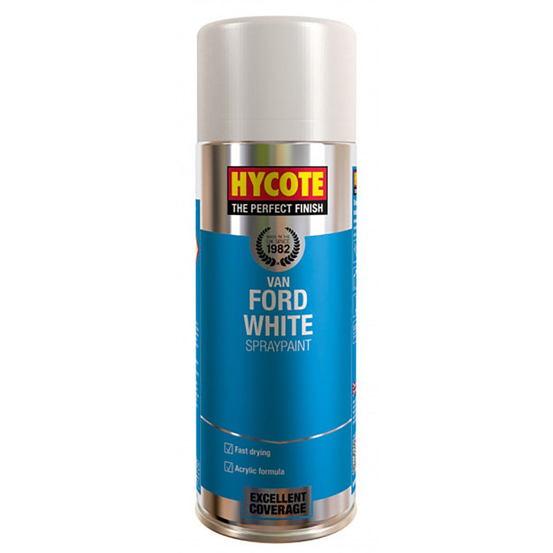 Hycote Ford Van White Spray Paint - 400ml