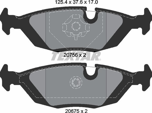 Textar Brake Pad Set - 2067502