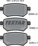 Textar Brake Pad Set - 2234901
