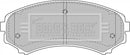 Borg & Beck Front Brake Pad Set -BBP1891