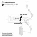 Borg & Beck Turbo Hose  - BTH1642 fits Hyundai Accent era 1.5CRDi