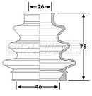 First Line Cv Joint Boot Kit  - FCB6226 fits BMW 1/3 Series