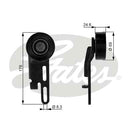 Gates DriveAlign Tensioner Pulley - T36071