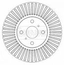 Borg & Beck Brake Disc Pair Part No -BBD4560