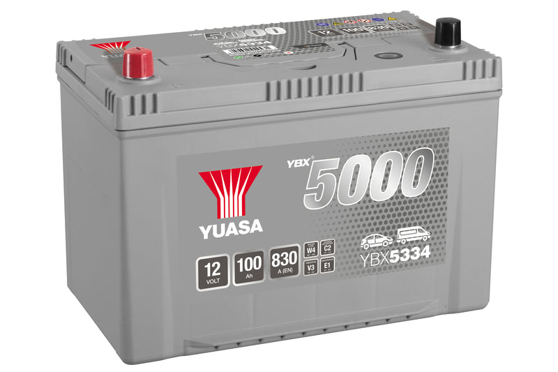 Yuasa YBX5334 Silver High Performance SMF Battery - 5 Year Warranty