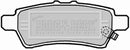 Borg & Beck Rear Brake Pad Set - BBP2006 fits Nissan Pathfinder 05-