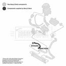Borg & Beck Turbo Hose  - BTH1395 fits GM Corsa 1.3DTH 07-