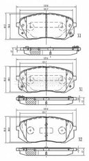 Borg & Beck Front Brake Pad Set -BBP2618