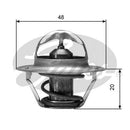 Gates Thermostat, coolant - TH00388G1