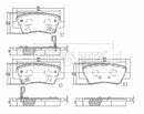 Borg & Beck Brake Pad Set Rear - BBP2655 fits Optima 09/11-