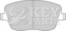 Key Parts Brake Pad Set - KBP1825 fits Seat Ibiza 1.9TDi 02-