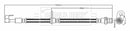 Borg & Beck Brake Hose  - BBH8206 fits Subaru Impreza 1.5,1.6,2.5 98-