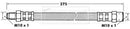 Borg & Beck Brake Hose Part No -BBH7296