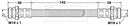 Borg & Beck Brake Hose  - BBH7506 fits Mitsubishi Space Wagon