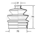 Borg & Beck Cv Joint Boot Kit Part No -BCB2010