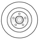 Borg & Beck Brake Disc Single  - BBD5839S fits Renault Laguna 07-