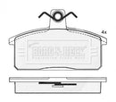 Borg & Beck Rear Brake Pad Set - BBP2545 fits Iveco Massif 3.0 10/08-02/11