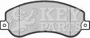 Key Parts Brake Pad Set - KBP2281 fits VW Amarok 2.0 09/10-