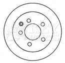 Key Parts Brake Disc Pair  - KBD4368 fits Nissan X-Trail 01-