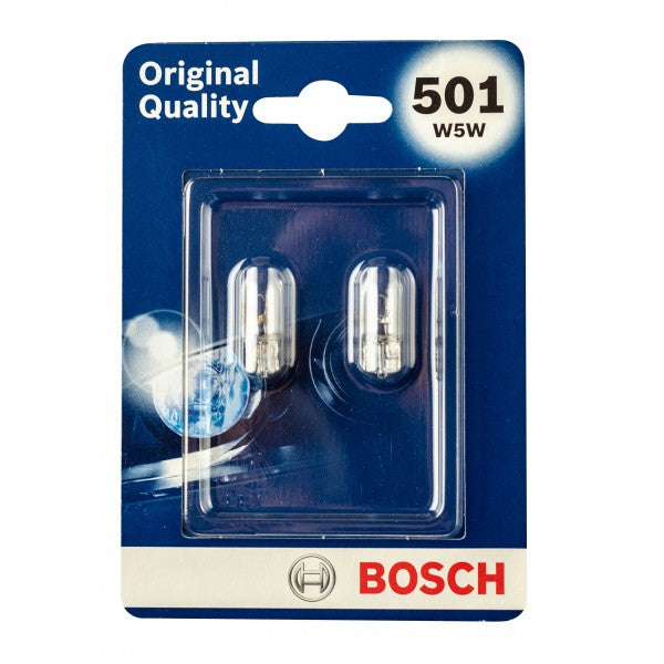 Bosch O.E. Quality W5W 12V 5W W2.1X9.5D (X2) Part No - 1987301614