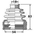 Borg & Beck Cv Joint Boot Kit  - BCB6306 fits Mitsubishi Outlander II