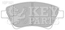 Key Parts Brake Pad Set - KBP1821 fits Renault Megane, Scenic 03-