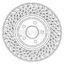 Borg & Beck Brake Disc Single  - BBD5913S fits Mercedes S430 4-matic 09/02-
