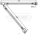 Borg & Beck Brake Hose  - BBH7918 fits Infiniti EX,G,Nissan 370Z