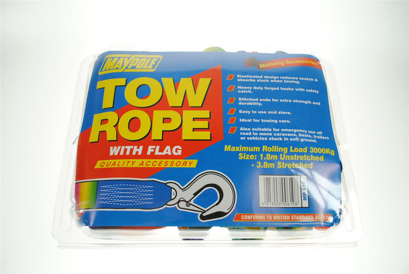 Maypole 1.75 to 4m Tow Rope 3000kg DP