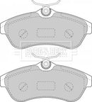 Borg & Beck Brake Pad Set -  BBP1735 fits Citroen C3 1.6 2002-