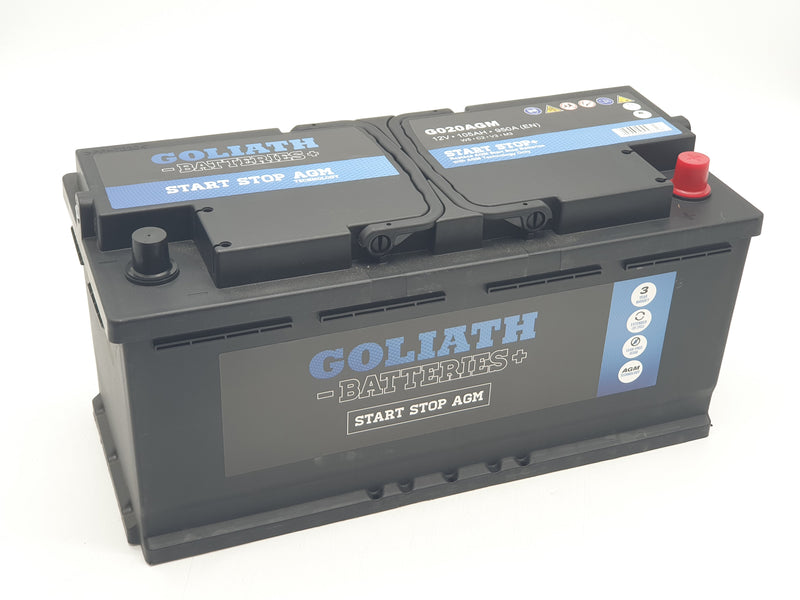 Goliath G020AGM 105Ah 950A Start Stop Battery - 3 Year Warranty (5431380803737)