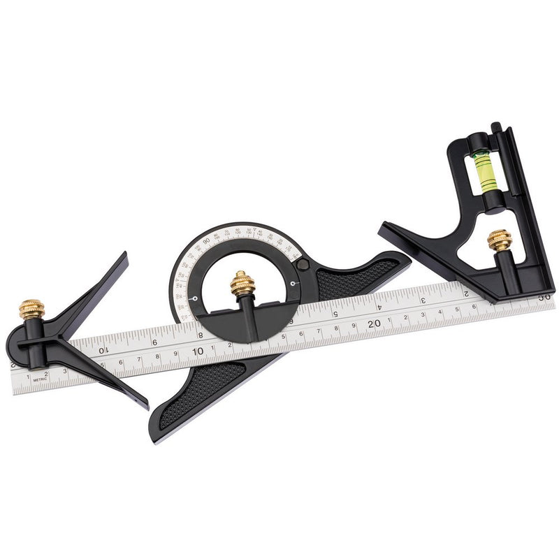 Combination Square with Centre Head and Protractor, 300mm