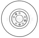 Borg & Beck Brake Disc Single  - BBD6043S fits Peugeot 508 11/10-