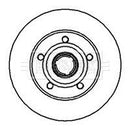 Borg & Beck Brake Disc Single  - BBD5937S fits Audi A4, A4 Avant rear 94-