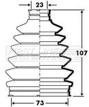First Line Cv Joint Boot Kit  - FCB2375 fits Daihatsu Terios - Front Outer