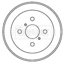 Borg & Beck Brake Drum (Single) -BBR7231
