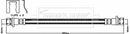 Borg & Beck Brake Hose  - BBH8338 fits Honda Jazz III 1.2,1.3,1.4 08-