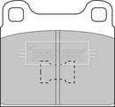 Borg & Beck Brake Pad Set - BBP1001 fits Audi 80 72-78