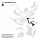 Borg & Beck Turbo Hose  - BTH1109 fits VAG A4,A6,Passat 1.8T 95-05