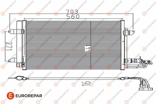 Eurorepar Air Conditioning Condenser - 1610160080