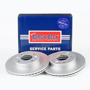 Borg & Beck Brake Disc Pair  - BBD4428 fits Hyundai Getz w/out ABS 02-