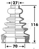 Borg & Beck Cv Joint Boot Kit Part No -BCB6113