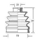 Borg & Beck Cv Joint Boot Kit  - BCB2056 fits Mazda, Suzuki - Outer