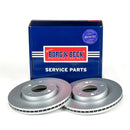 Borg & Beck Brake Disc Pair  - BBD4495 fits Hyundai Tucson 08/04-