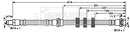 Borg & Beck Brake Hose Part No -BBH8010