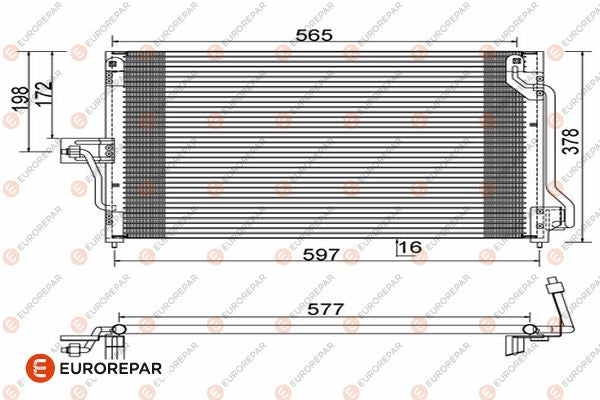 Eurorepar Air Conditioning Condenser - 1610159080